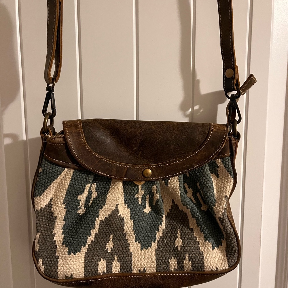 Myra Bag Brown and Tan Crossbody